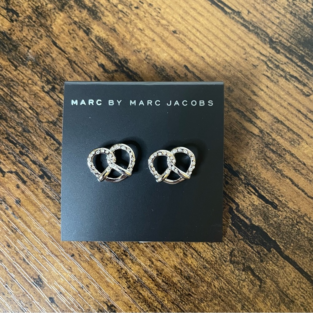 Marc by Marc Jacob’s | Silver Pretzel Knot Earrings NWT - Picture 2 of 5